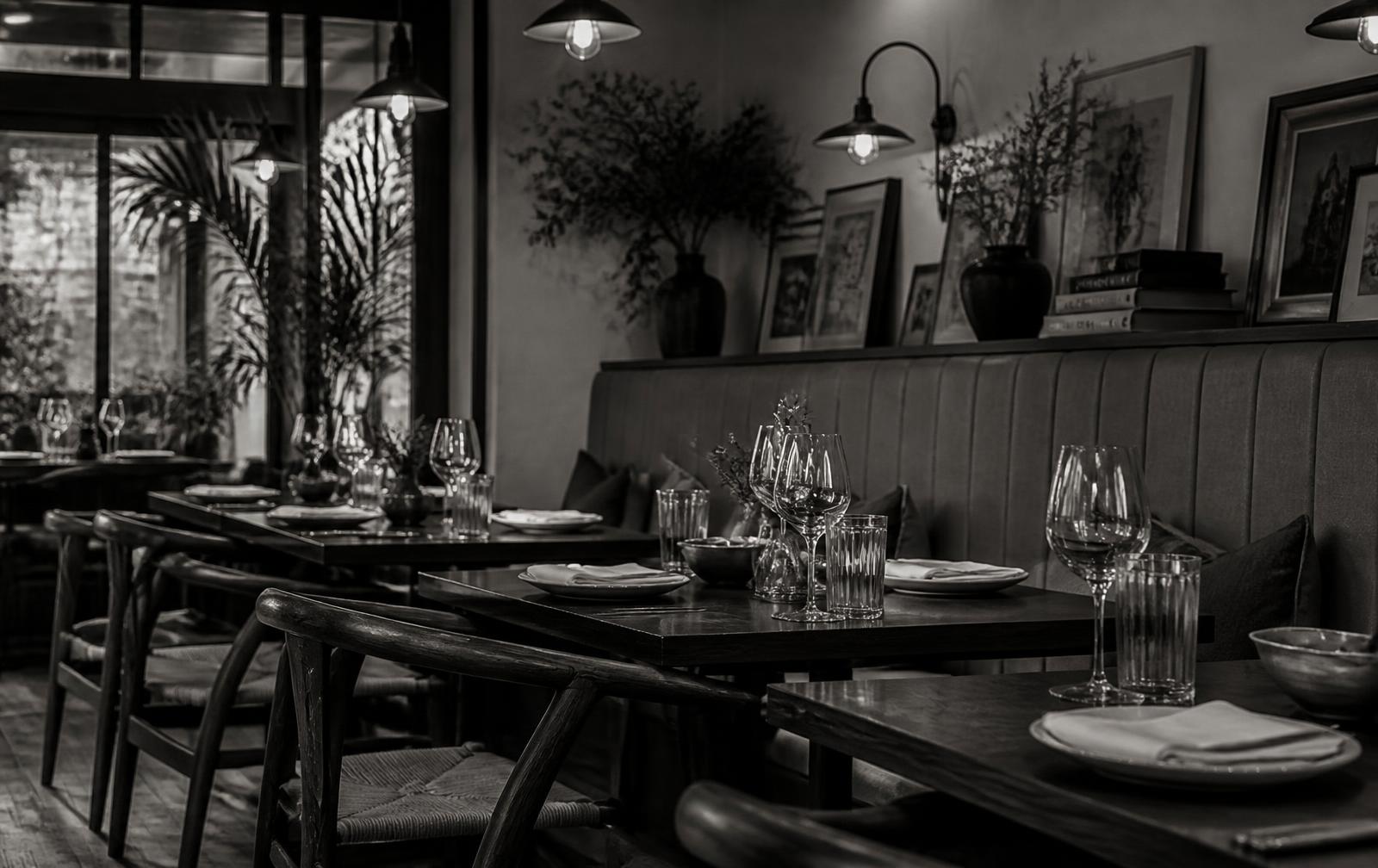 Editorial photograph representing restaurants & cafes
