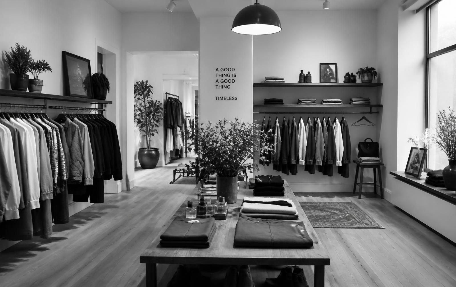 Editorial photograph representing boutiques & retail shops